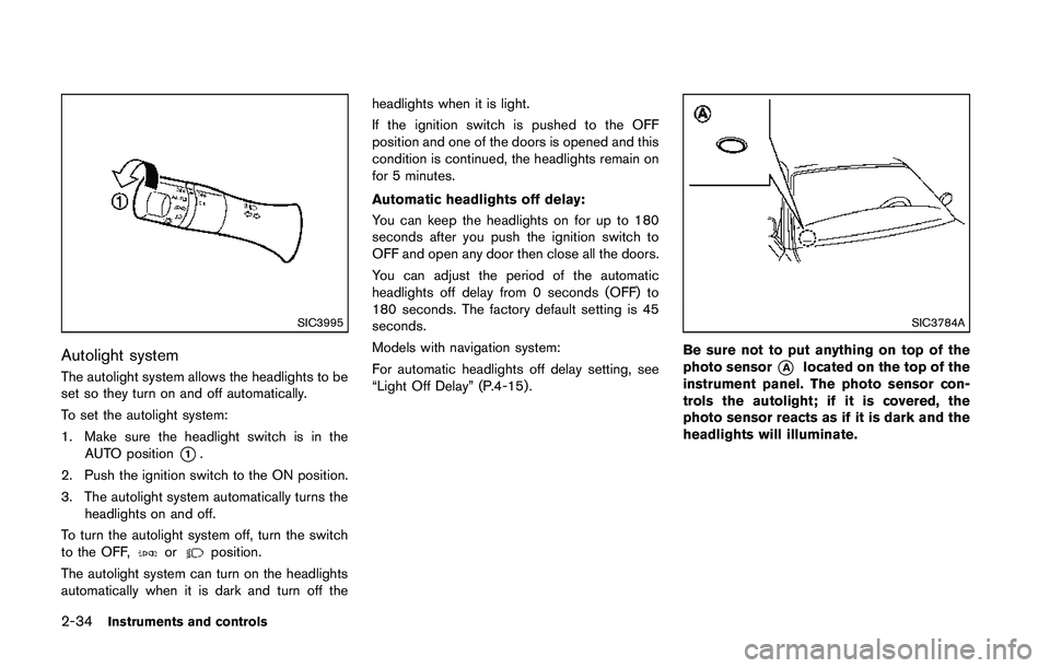 NISSAN 370Z 2014  Owners Manual 