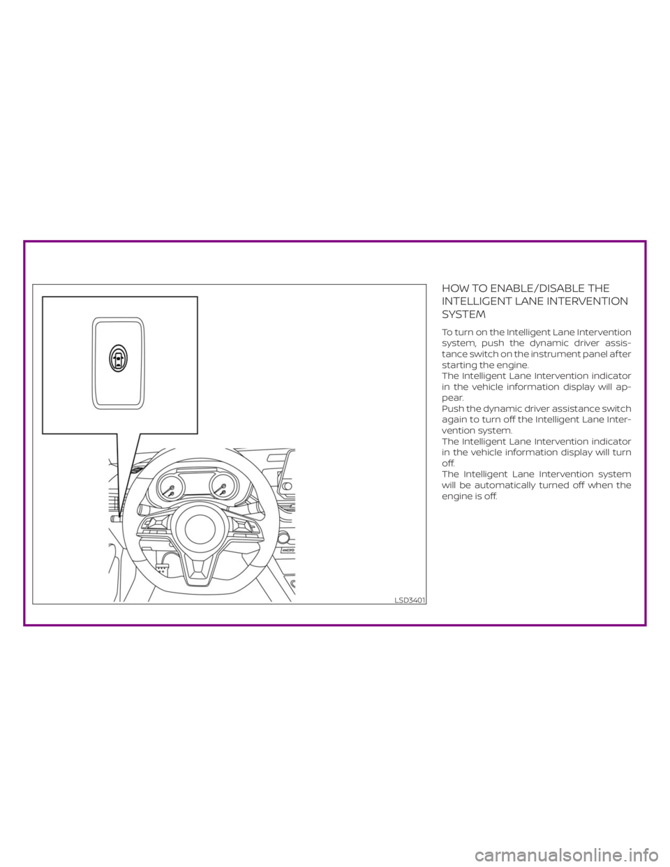 NISSAN ALTIMA SL 2018  Owners Manual LSD3401 