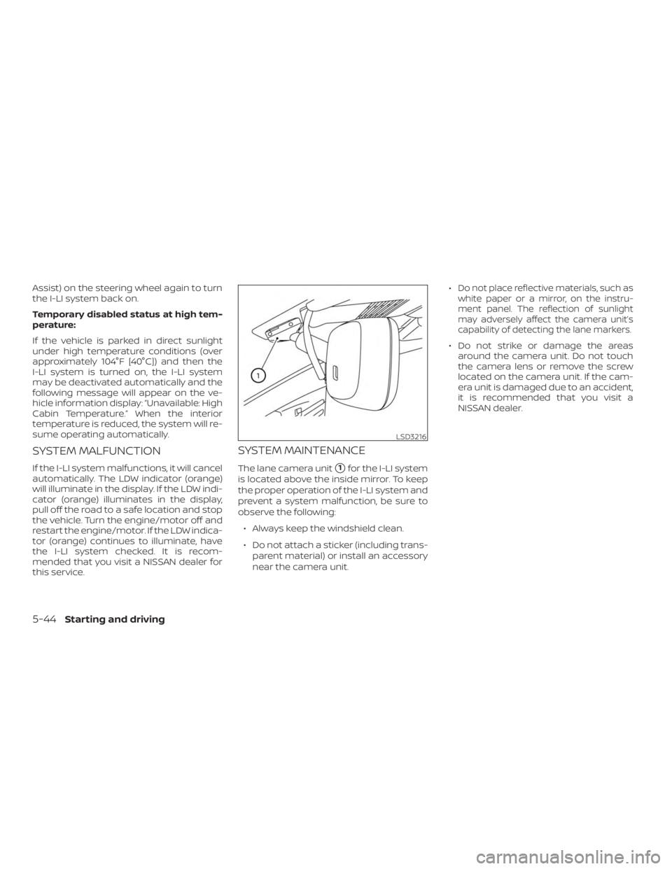 NISSAN ALTIMA SL 2018  Owners Manual 