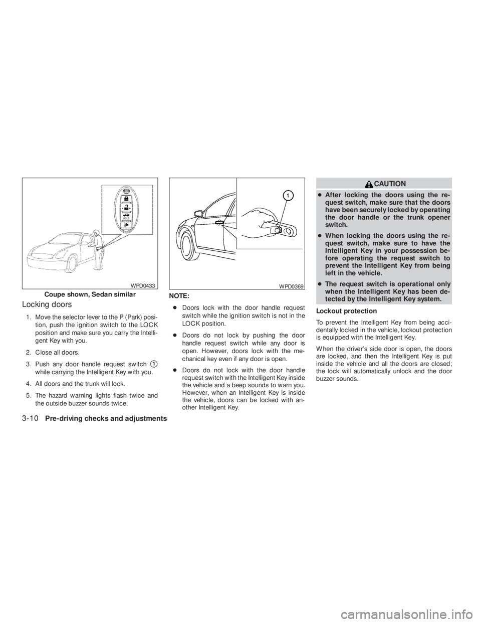 NISSAN ALTIMA COUPE 2008  Owners Manual WPD0369 