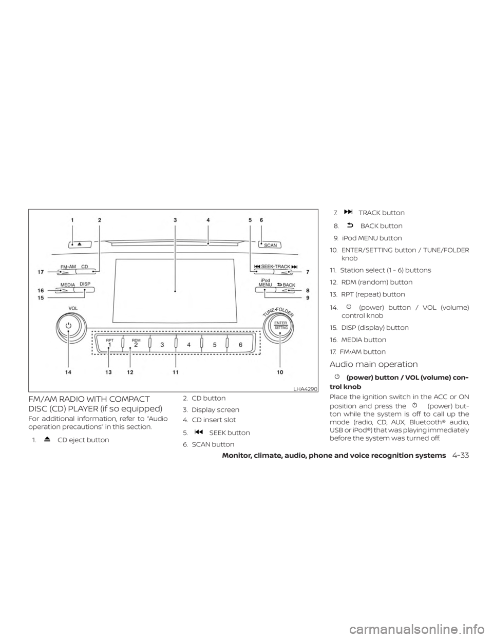 NISSAN ALTIMA SV 2018  Owners Manual 