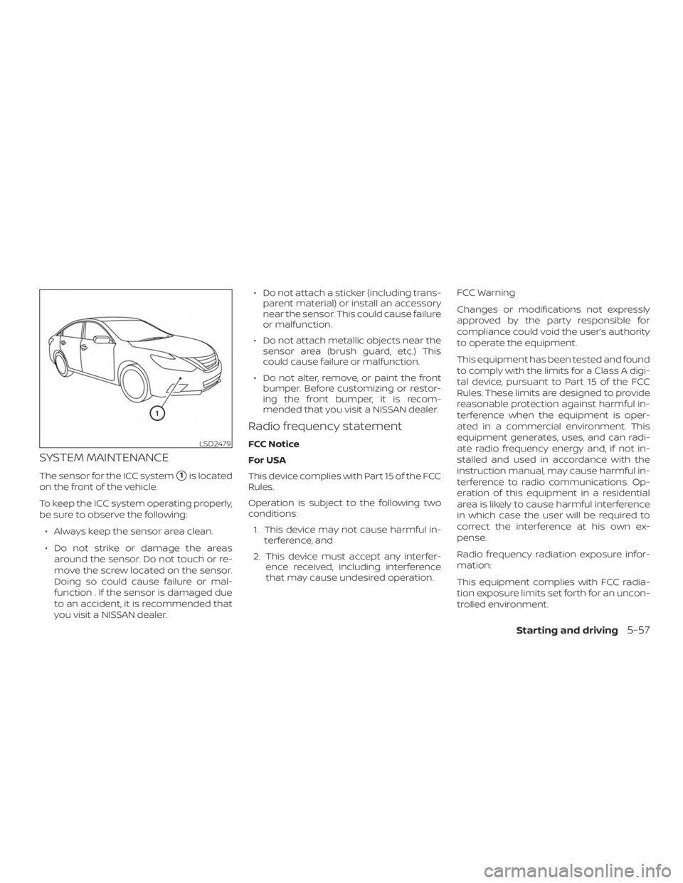 NISSAN ALTIMA SV 2018  Owners Manual 