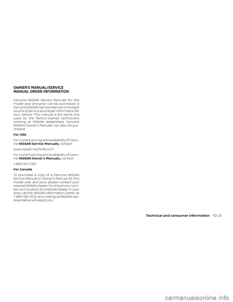 NISSAN ALTIMA SV 2018  Owners Manual 
