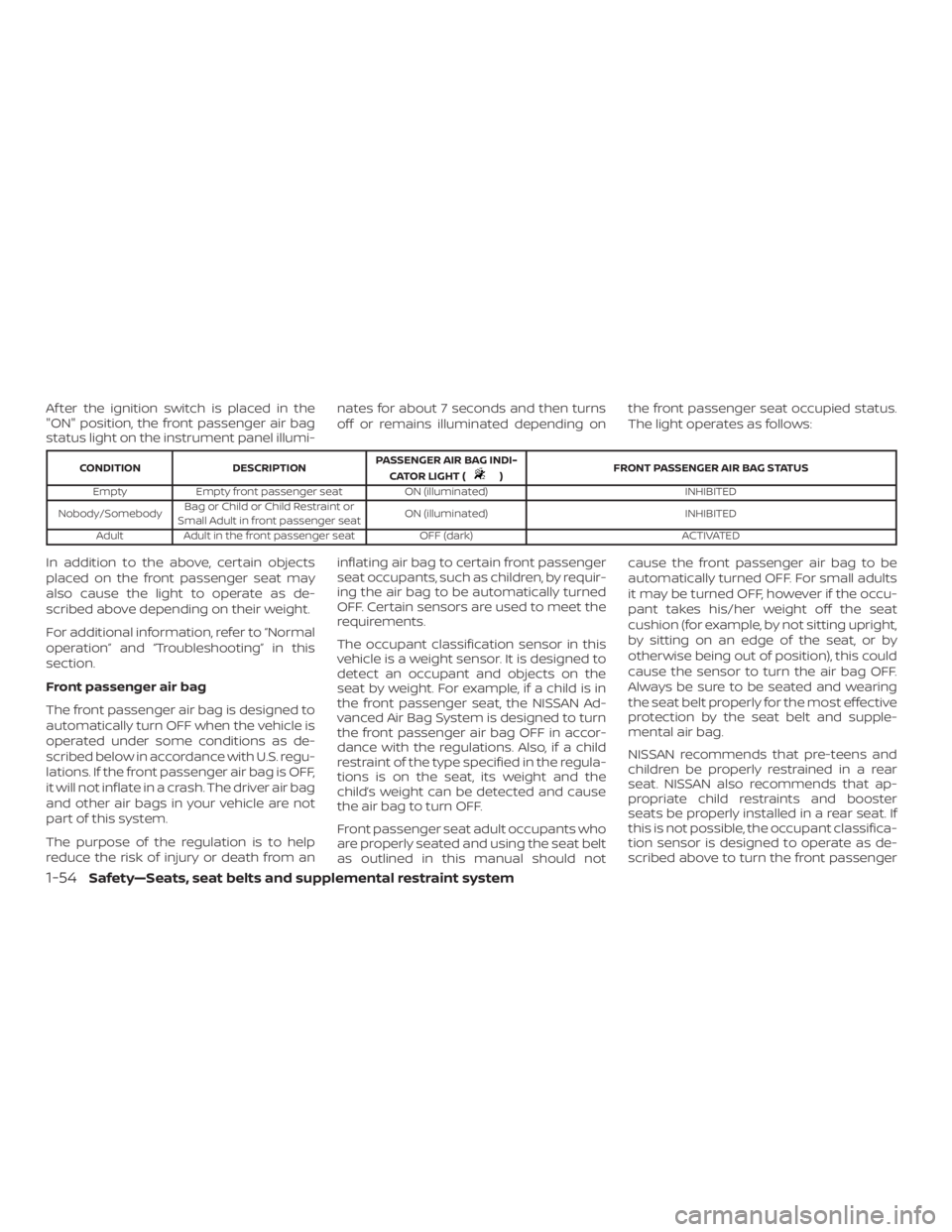 NISSAN ALTIMA SV 2018  Owners Manual 
