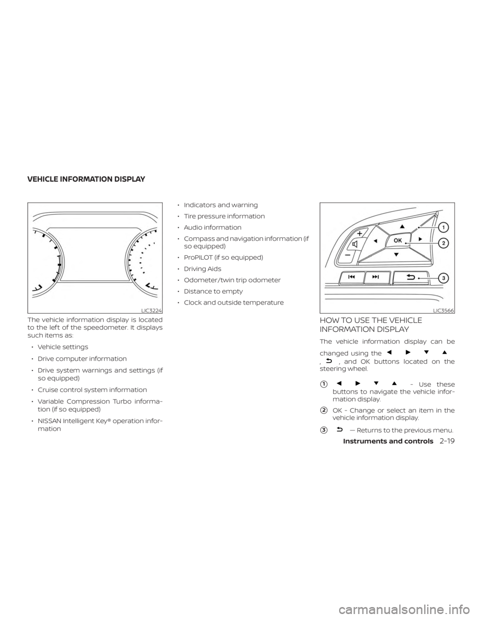 NISSAN ALTIMA SL 2019  Owners Manual 