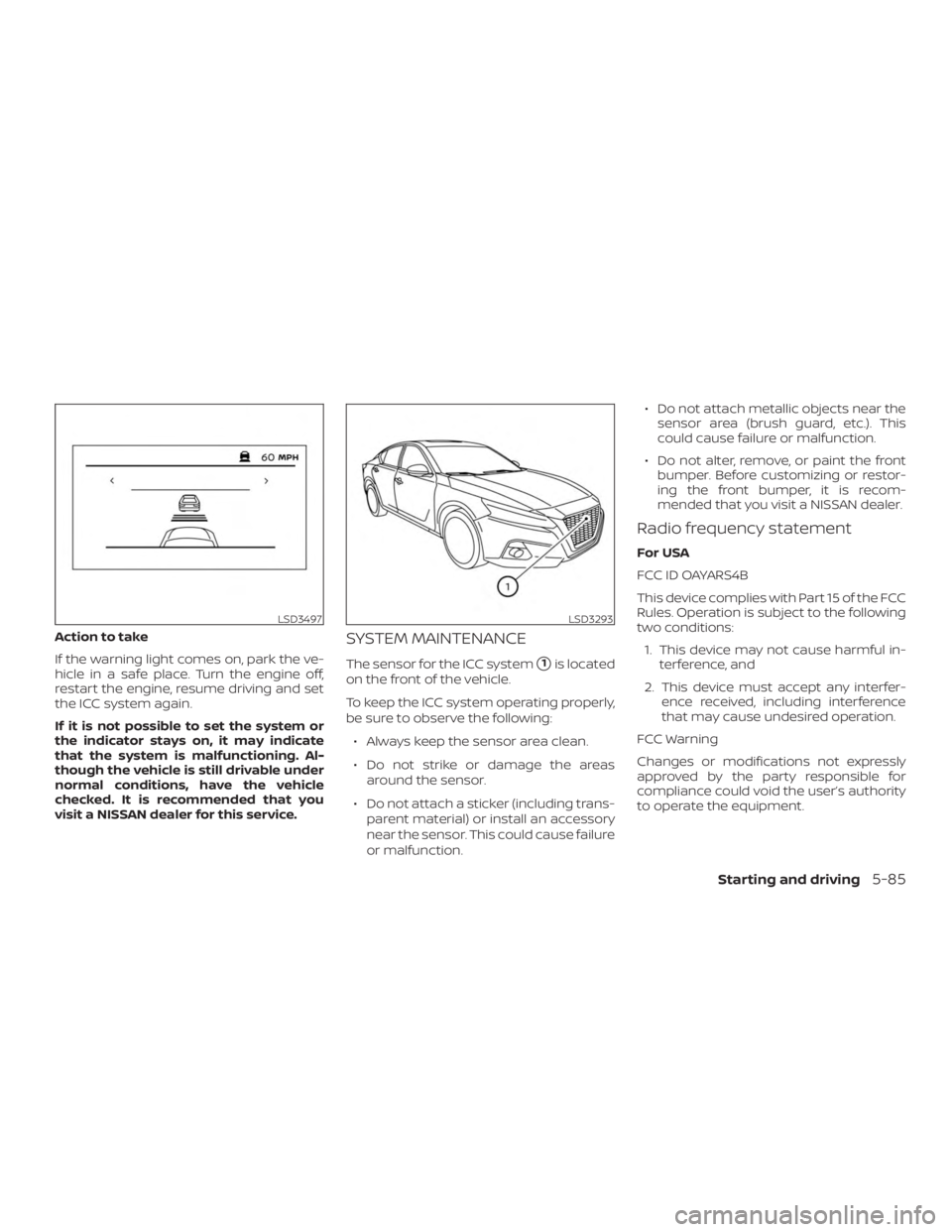NISSAN ALTIMA SL 2019  Owners Manual 