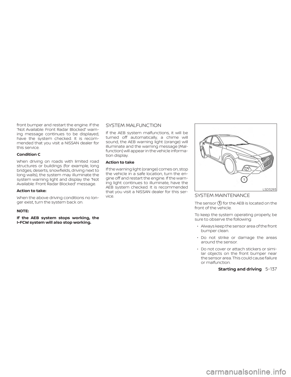 NISSAN ALTIMA SL 2019  Owners Manual 