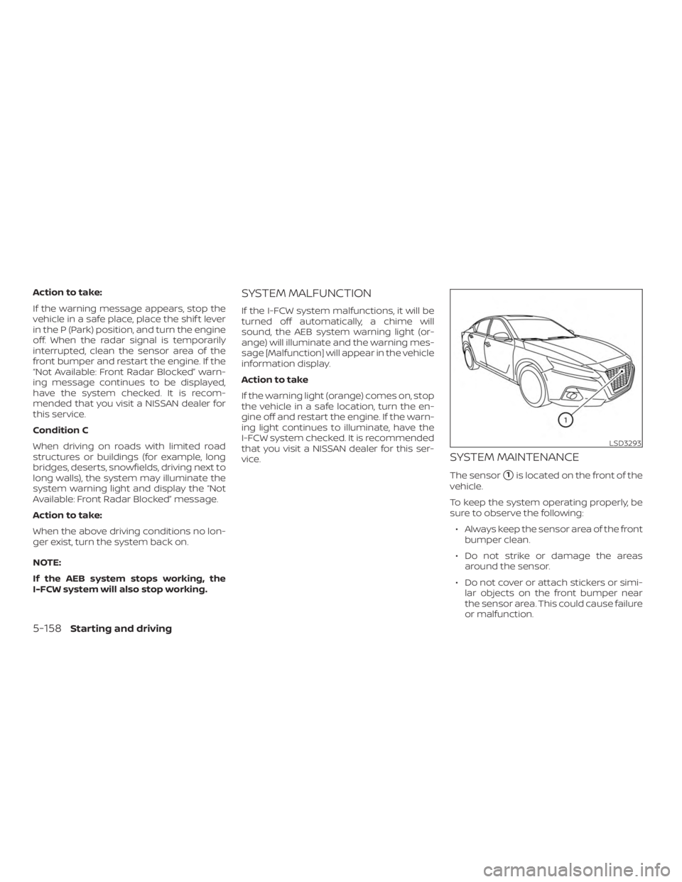 NISSAN ALTIMA 2022  Owners Manual 