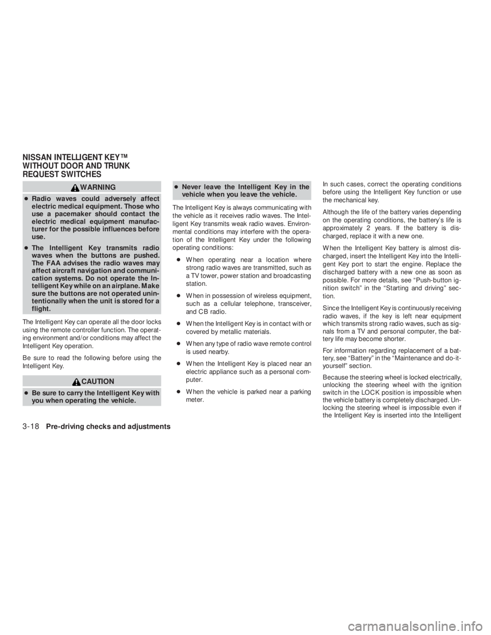 NISSAN ALTIMA 2009  Owners Manual 