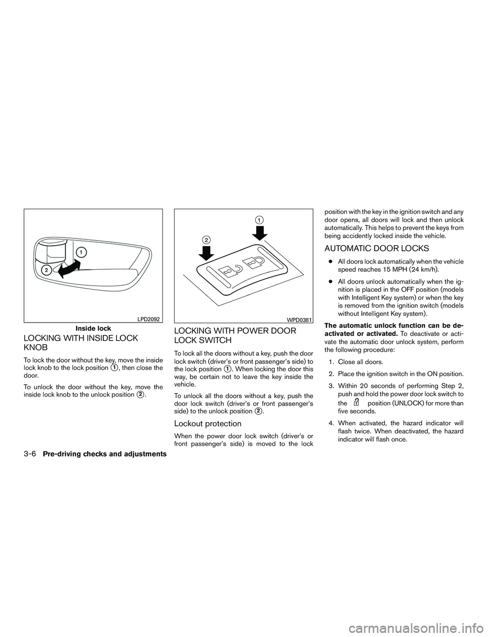 NISSAN ARMADA PLATINUM 2015  Owners Manual 