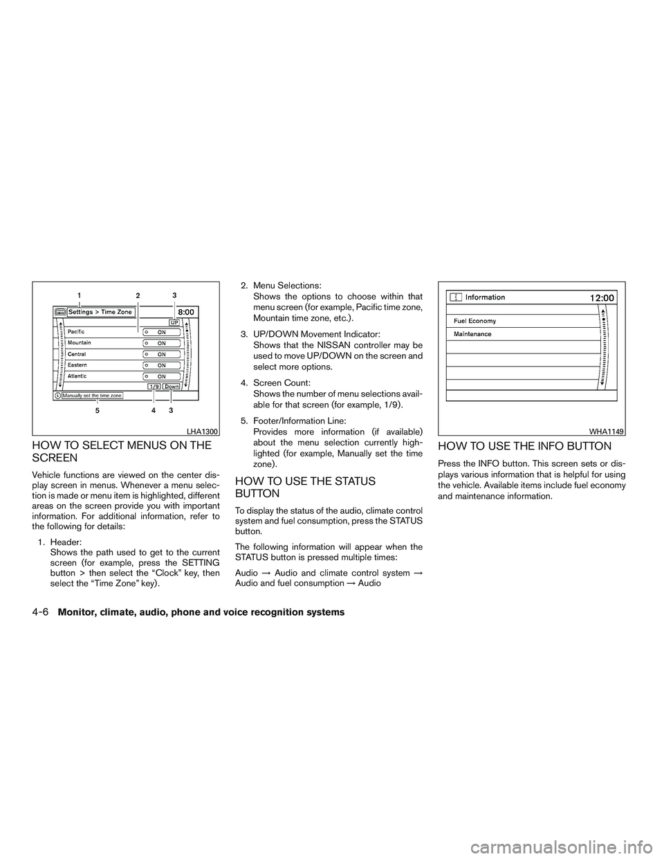 NISSAN ARMADA PLATINUM 2015  Owners Manual 