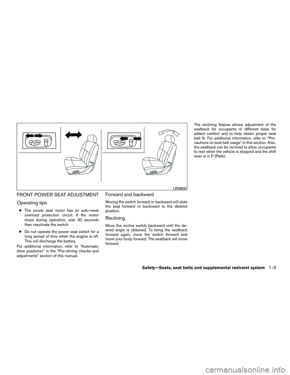 NISSAN ARMADA PLATINUM 2015  Owners Manual 