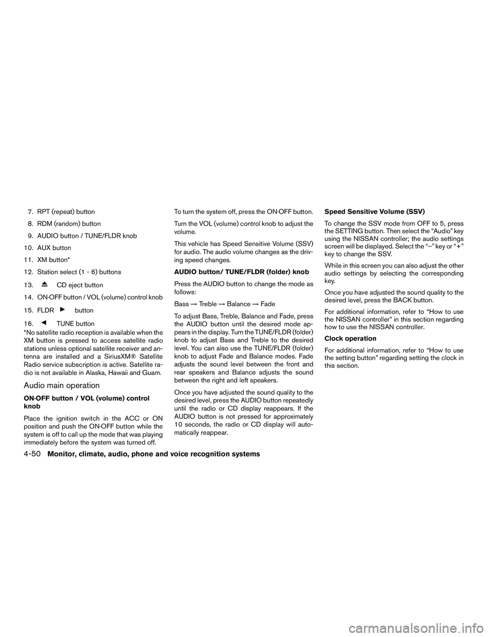 NISSAN ARMADA PLATINUM 2015  Owners Manual 