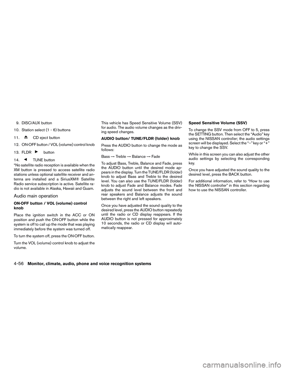 NISSAN ARMADA PLATINUM 2015  Owners Manual 
