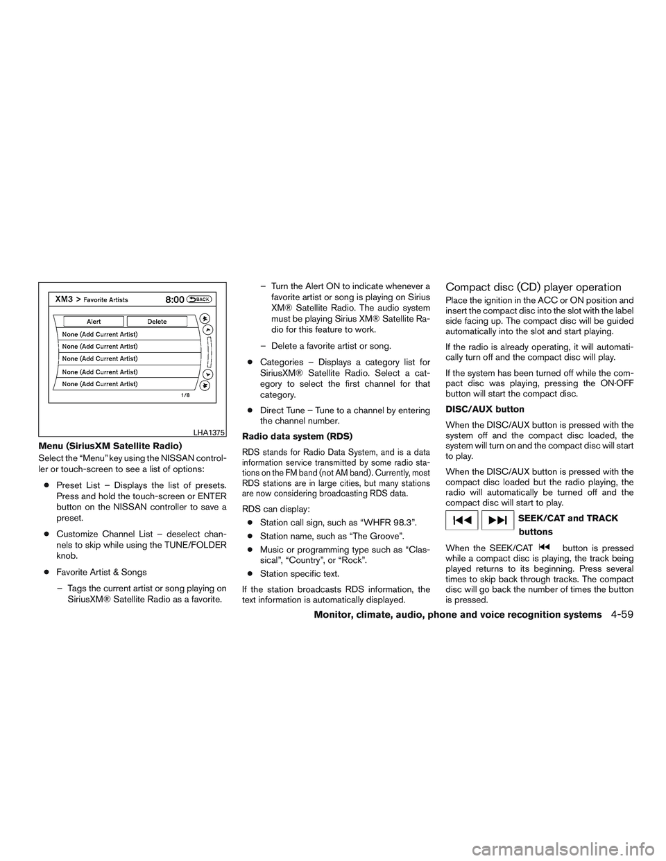 NISSAN ARMADA PLATINUM 2015  Owners Manual 
