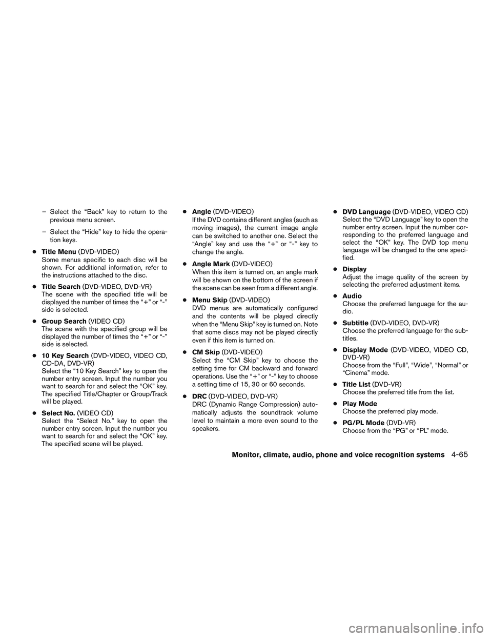 NISSAN ARMADA PLATINUM 2015  Owners Manual 