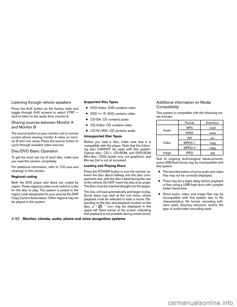 NISSAN ARMADA PLATINUM 2015  Owners Manual 
