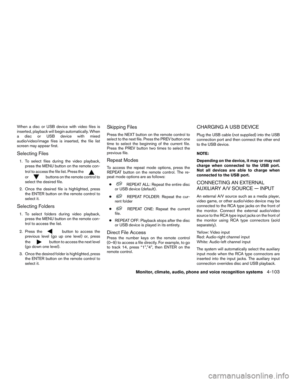 NISSAN ARMADA PLATINUM 2015  Owners Manual 