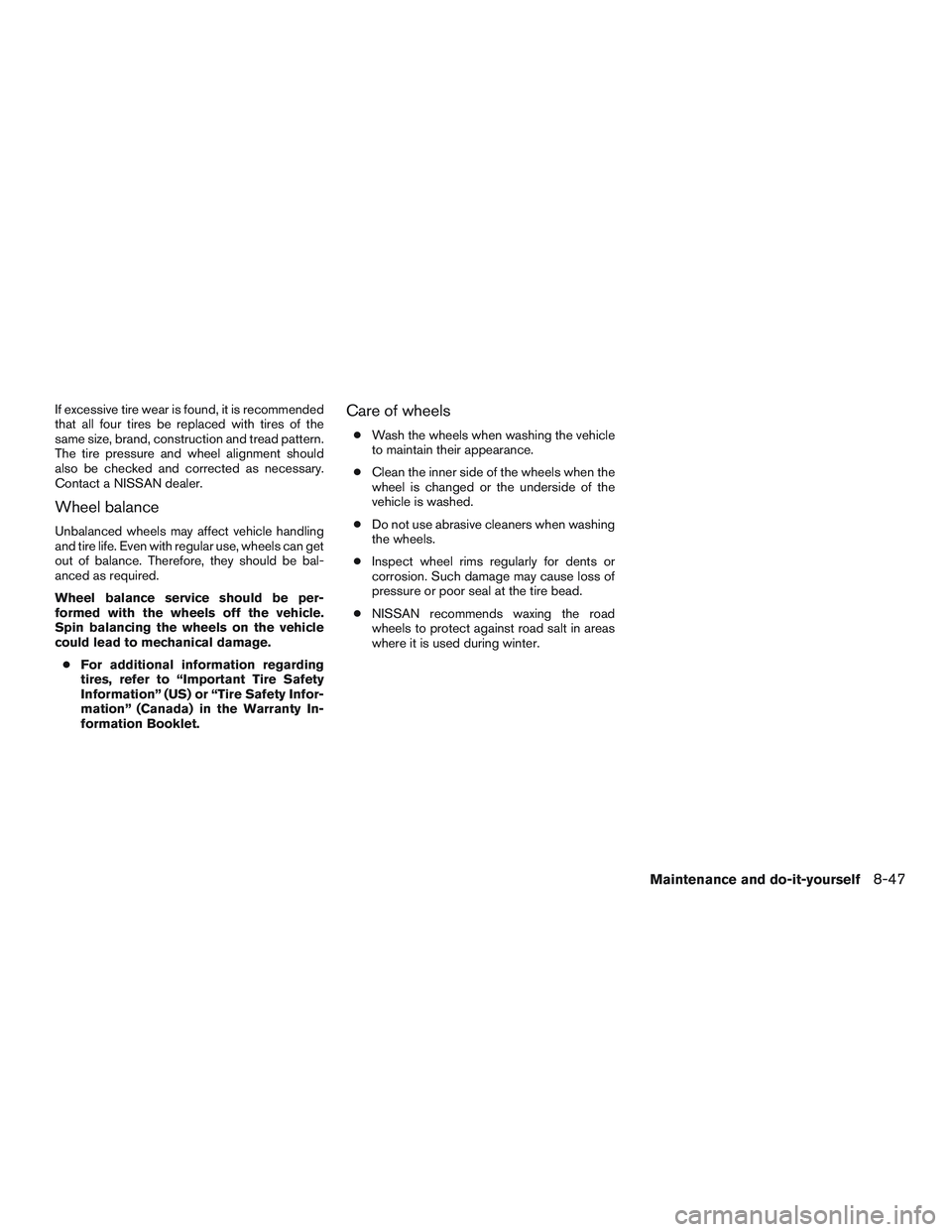 NISSAN ARMADA PLATINUM 2015  Owners Manual 