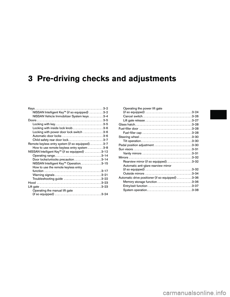 NISSAN ARMADA 2010  Owners Manual 