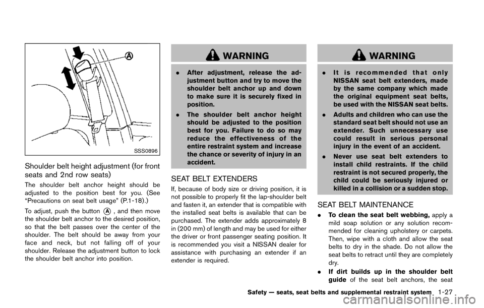 NISSAN ARMADA PLATINUM 2017  Owners Manual ENGINE COMPARTMENT 
