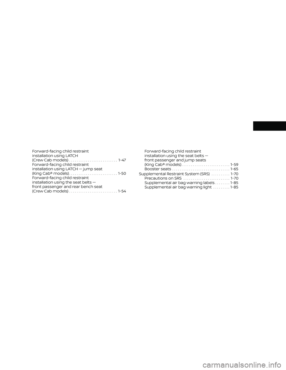NISSAN FRONTIER 2021  Owners Manual 