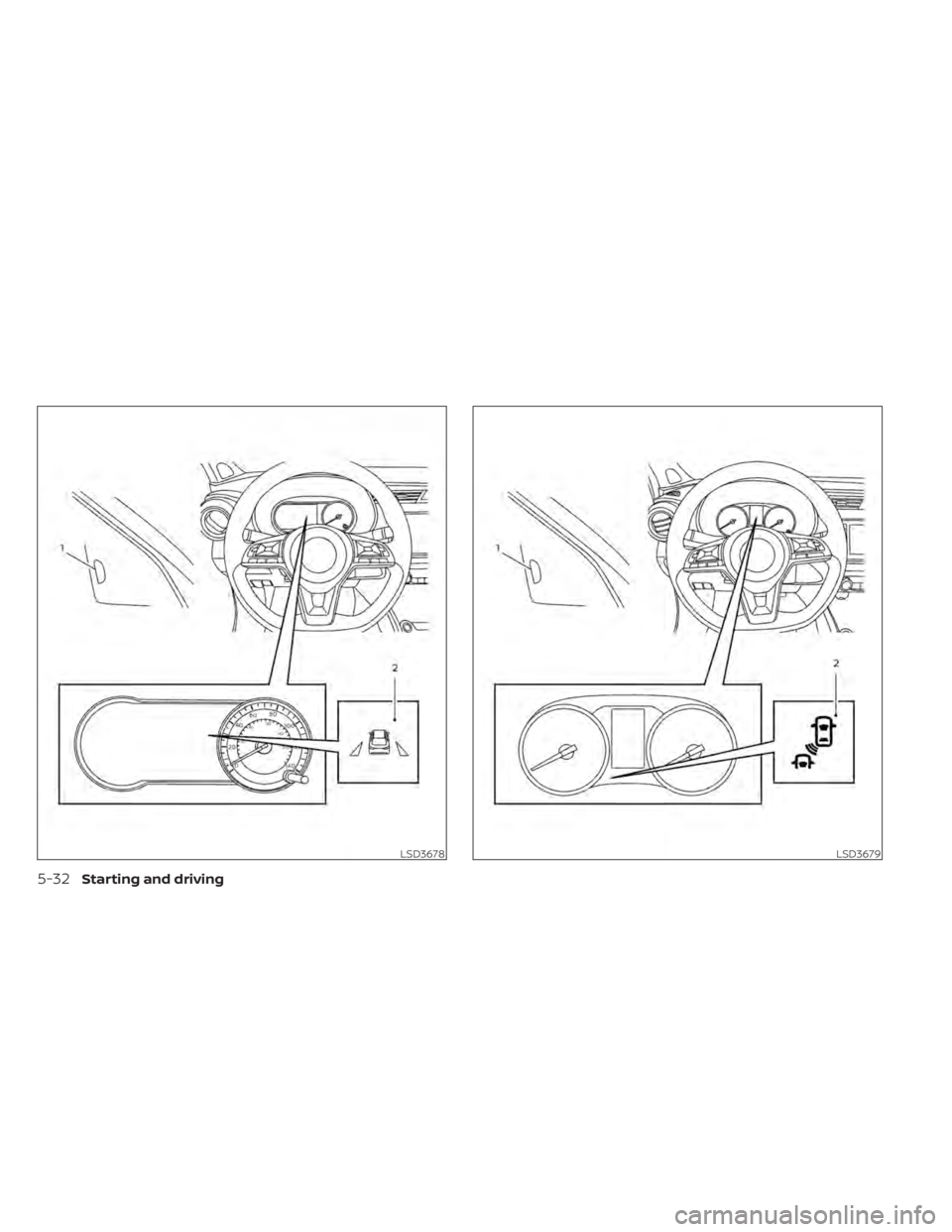 NISSAN KICKS 2022  Owners Manual LSD3678LSD3679
5-32Starting and driving 