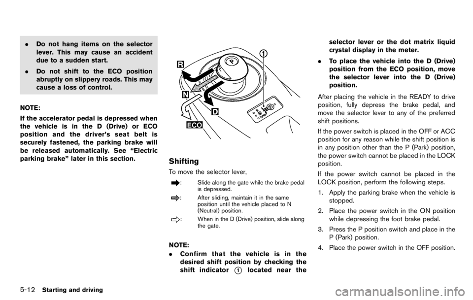 NISSAN LEAF 2012  Owners Manual 