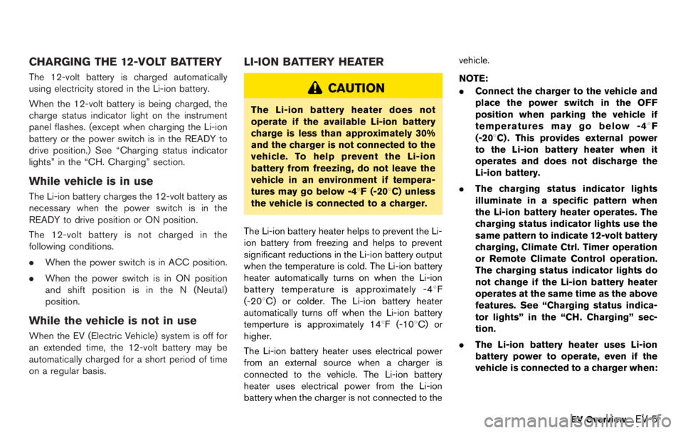 NISSAN LEAF 2012  Owners Manual 