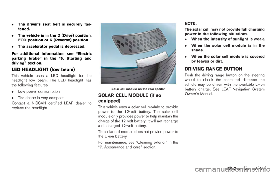 NISSAN LEAF 2012  Owners Manual 