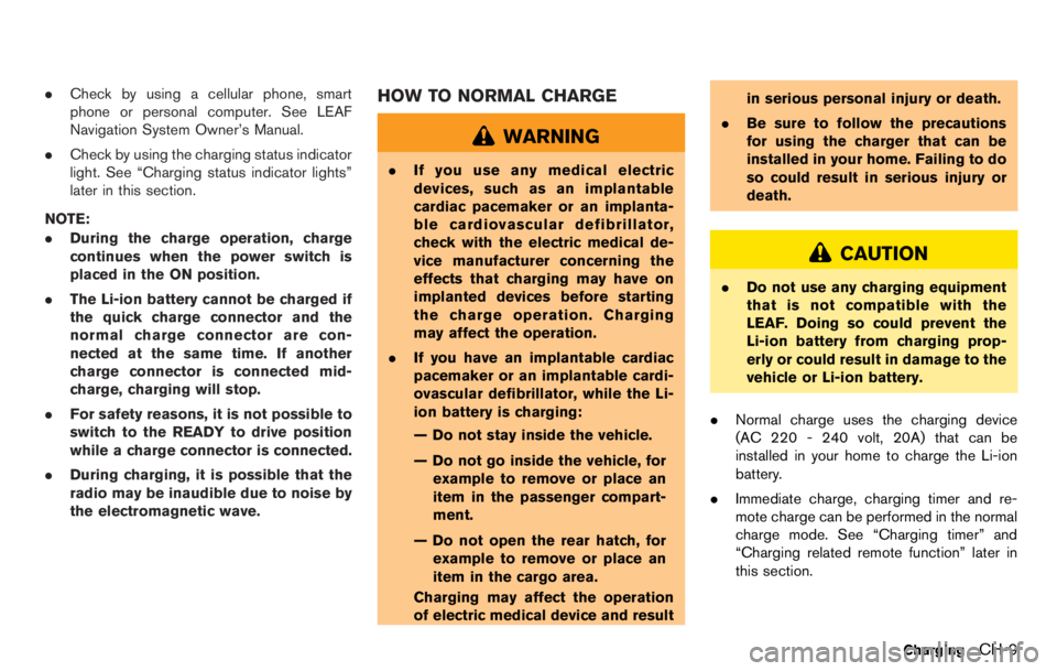 NISSAN LEAF 2012  Owners Manual 