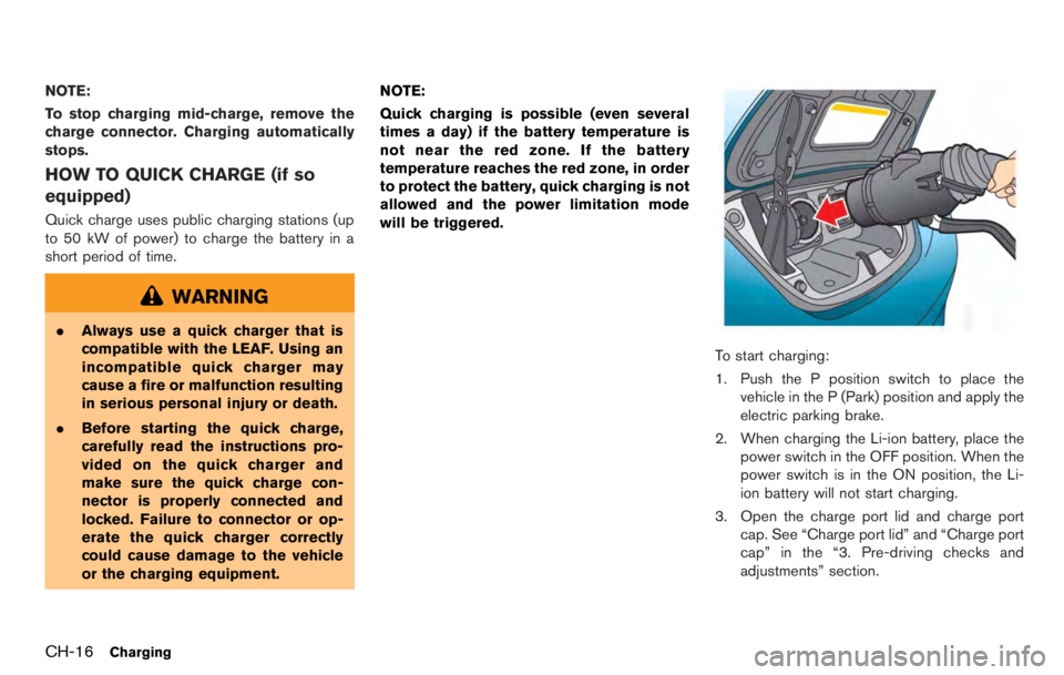 NISSAN LEAF 2012  Owners Manual Floor mat positioning aid (driver’s
side only)
This vehicle includes front floor mat brackets to
act as floor mat positioning aid. NISSAN floor
mats have been specially designed for your
vehicle mod