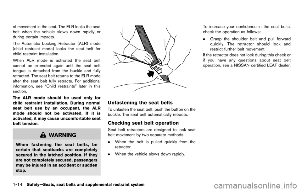 NISSAN LEAF 2012  Owners Manual 