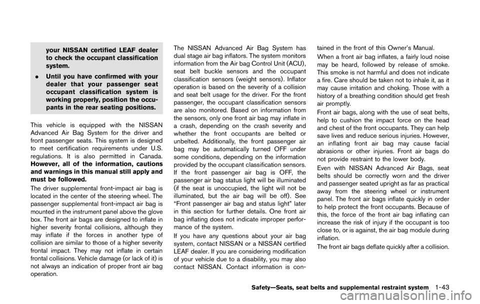NISSAN LEAF 2011  Owners Manual 