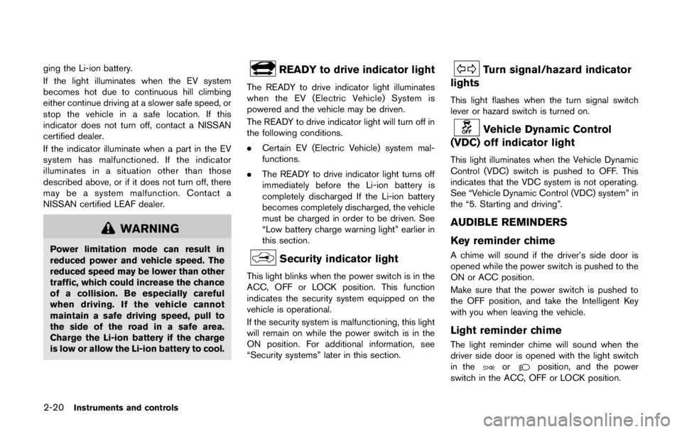 NISSAN LEAF 2011  Owners Manual 