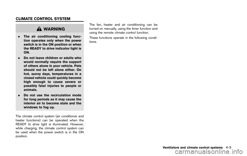 NISSAN LEAF 2011  Owners Manual 