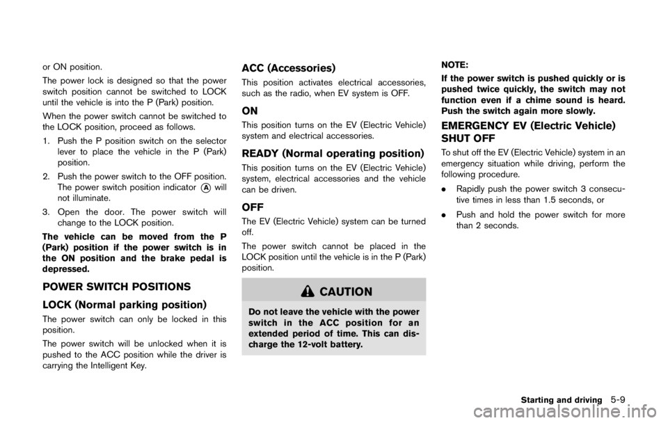 NISSAN LEAF 2011  Owners Manual 