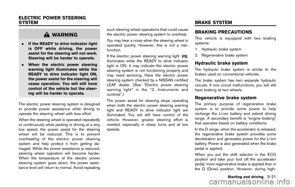 NISSAN LEAF 2011  Owners Manual 