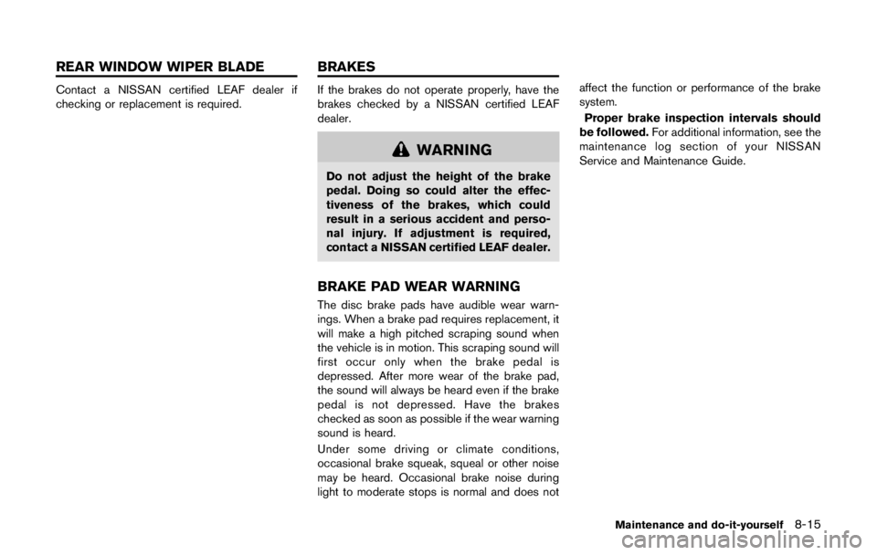 NISSAN LEAF 2011  Owners Manual 