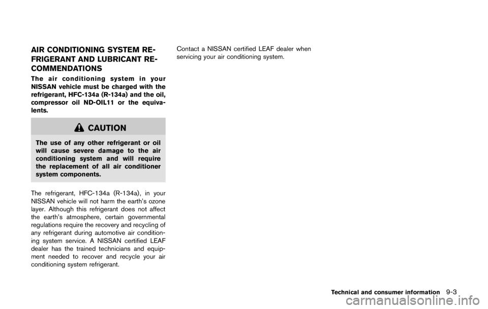NISSAN LEAF 2011  Owners Manual 