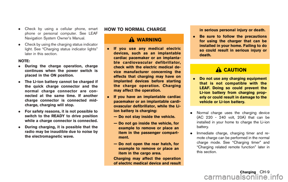 NISSAN LEAF 2011  Owners Manual 