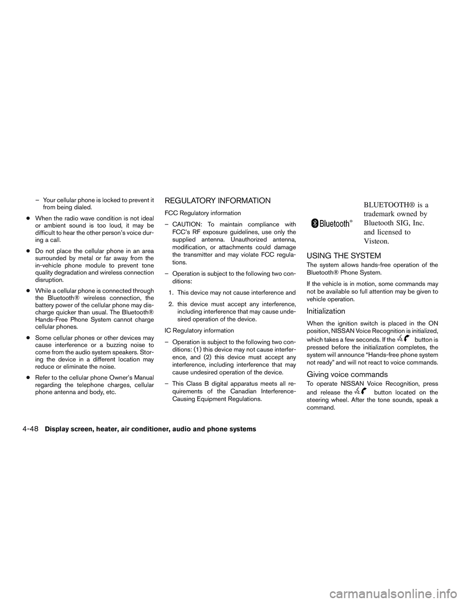 NISSAN MICRA 2014  Owners Manual 