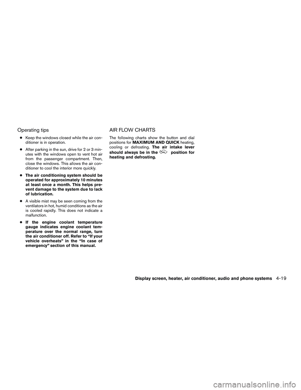 NISSAN MICRA 2012  Owners Manual 