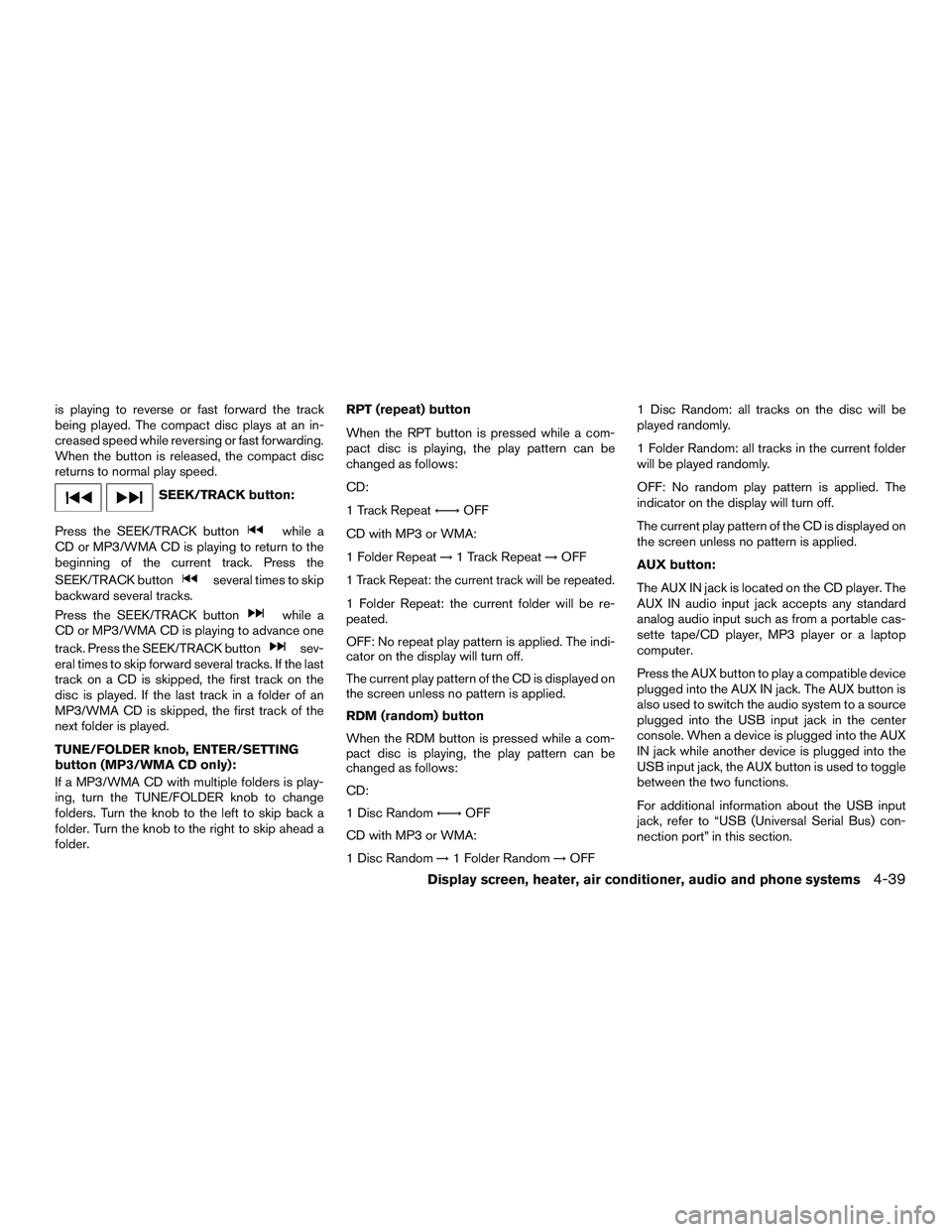 NISSAN MICRA 2012  Owners Manual 