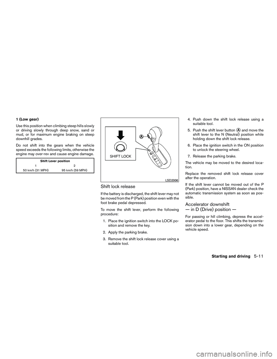 NISSAN MICRA 2012  Owners Manual 