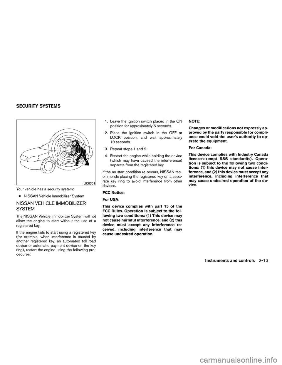 NISSAN MICRA 2012  Owners Manual 