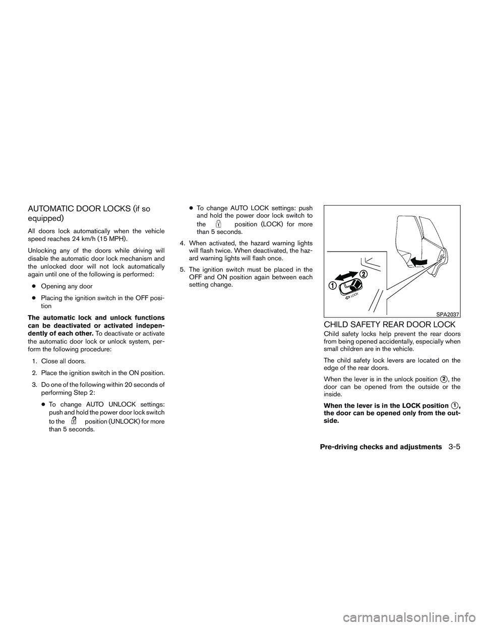 NISSAN MICRA 2011  Owners Manual 