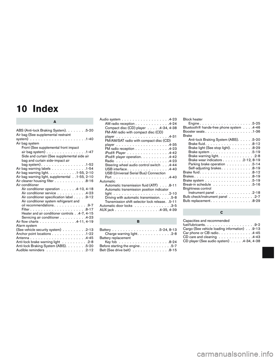NISSAN MICRA 2011  Owners Manual 