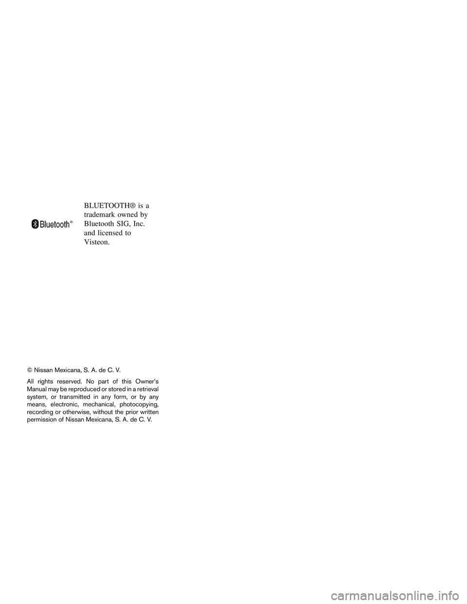NISSAN MICRA 2011  Owners Manual 