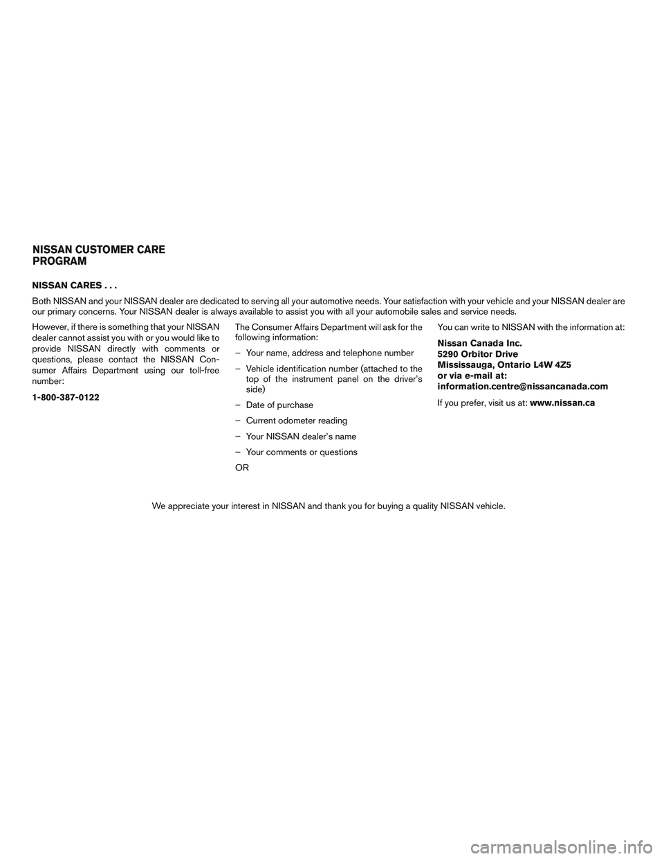 NISSAN MICRA 2011  Owners Manual 